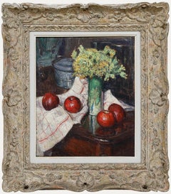 Henri Vincent-Anglade (1876-1956) - 1927 Oil, Still Life with Apples