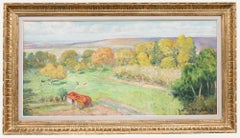 Henri Vincent-Anglade (1876-1956) - 1942 Oil, View of The Cattle Farm