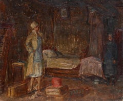 Henri Vincent-Anglade (1876-1956) - Early 20th Century Oil, The Thieving Satyr