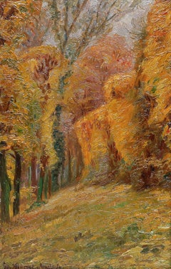 Henri Vincent-Anglade (1876-1956) - Early 20th Century Oil, Trees in Autumn