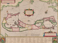 Bermuda: An Early 17th Century Hand-colored Map by Henricus Hondius