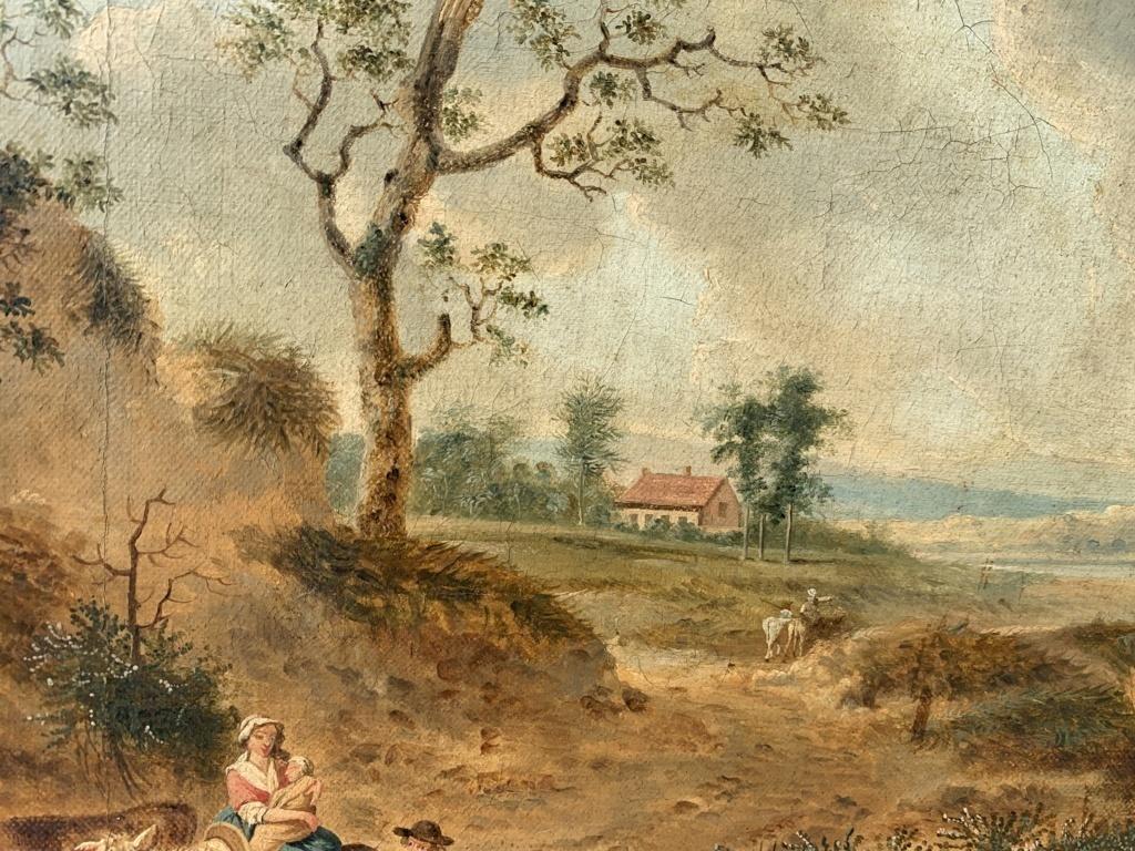Henricus Antonissen - 18th century Italian landscape painting - Shepards 7