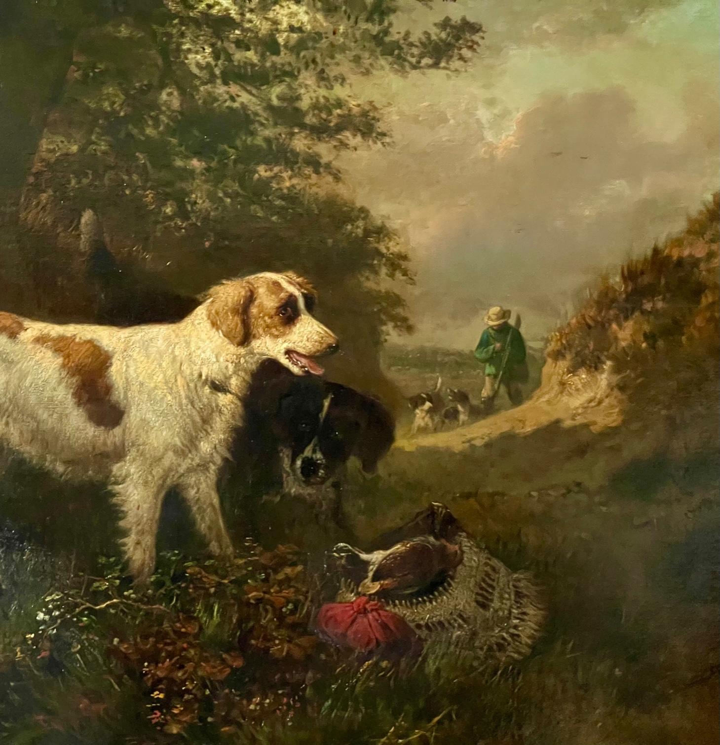 After the Hunt - Painting by Ronner-Knip, Henriëtte