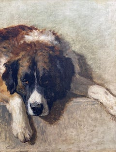 'Portrait of a Bernese Mountain Dog' by Henriëtte Ronner-Knip  (1821 – 1909)