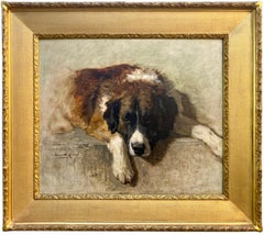 'Portrait of a Bernese Mountain Dog' by Henriëtte Ronner-Knip  (1821 – 1909)