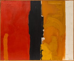 Henriette "Yetty" Stolz Pittura ad olio astratta Colorado moderna con cornice