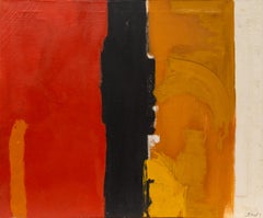 Henriette "Yetty" Stolz Pittura ad olio astratta Colorado moderna con cornice