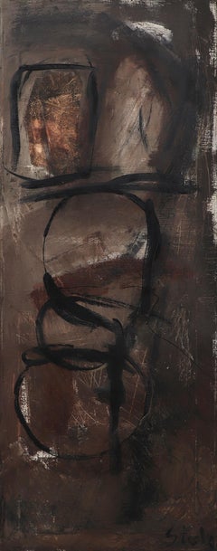 Henriette “Yetti” Stolz 1956 Abstract Oil – Mid-Century Modernist Painting