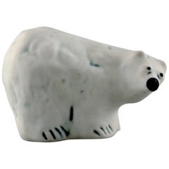 Henrik Allert for Pentik, Finland Unique Polar Bear in Ceramics, Late 1900s