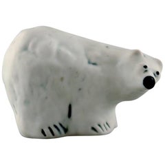 Henrik Allert for Pentik, Finland Unique Polar Bear in Ceramics, Late 1900s