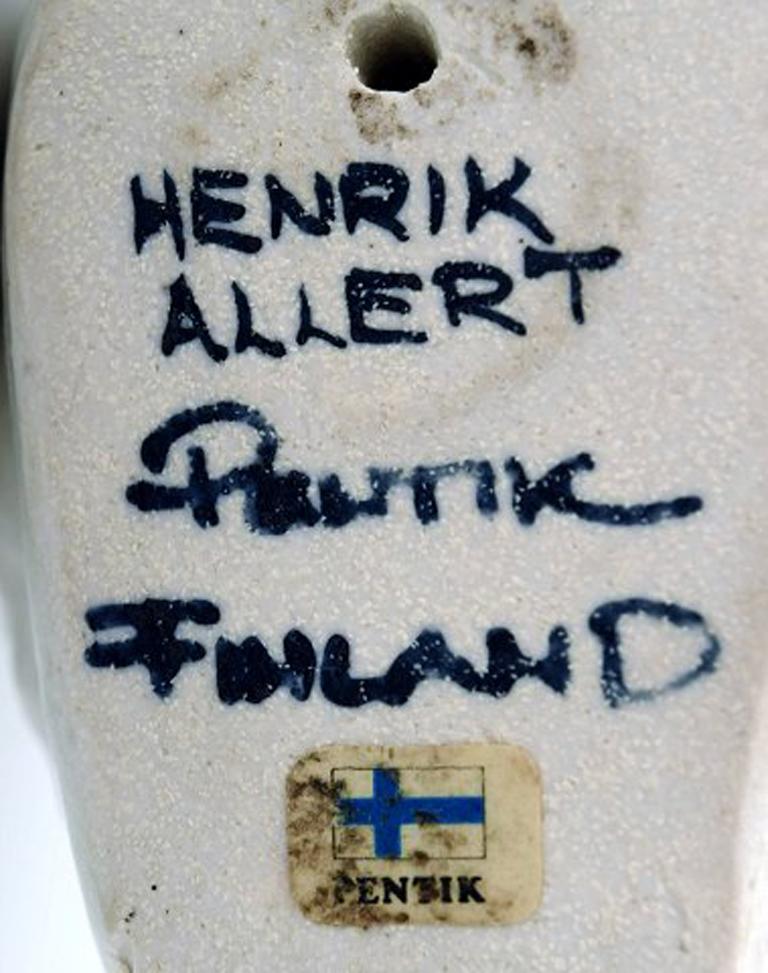 Finnish Henrik Allert for Pentik, Finland Unique Sheep in Ceramics, Late 1900s Stylish