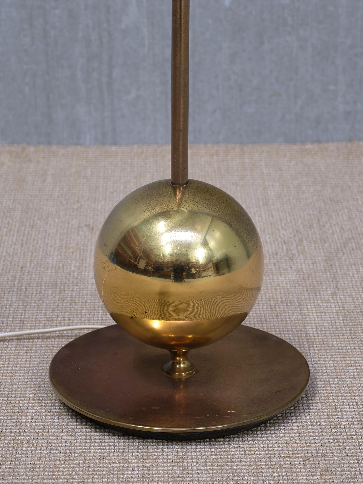 Swedish Henrik Blomqvist Brass Floor Lamp, Stilarmatur Tranås, Sweden, 1960s