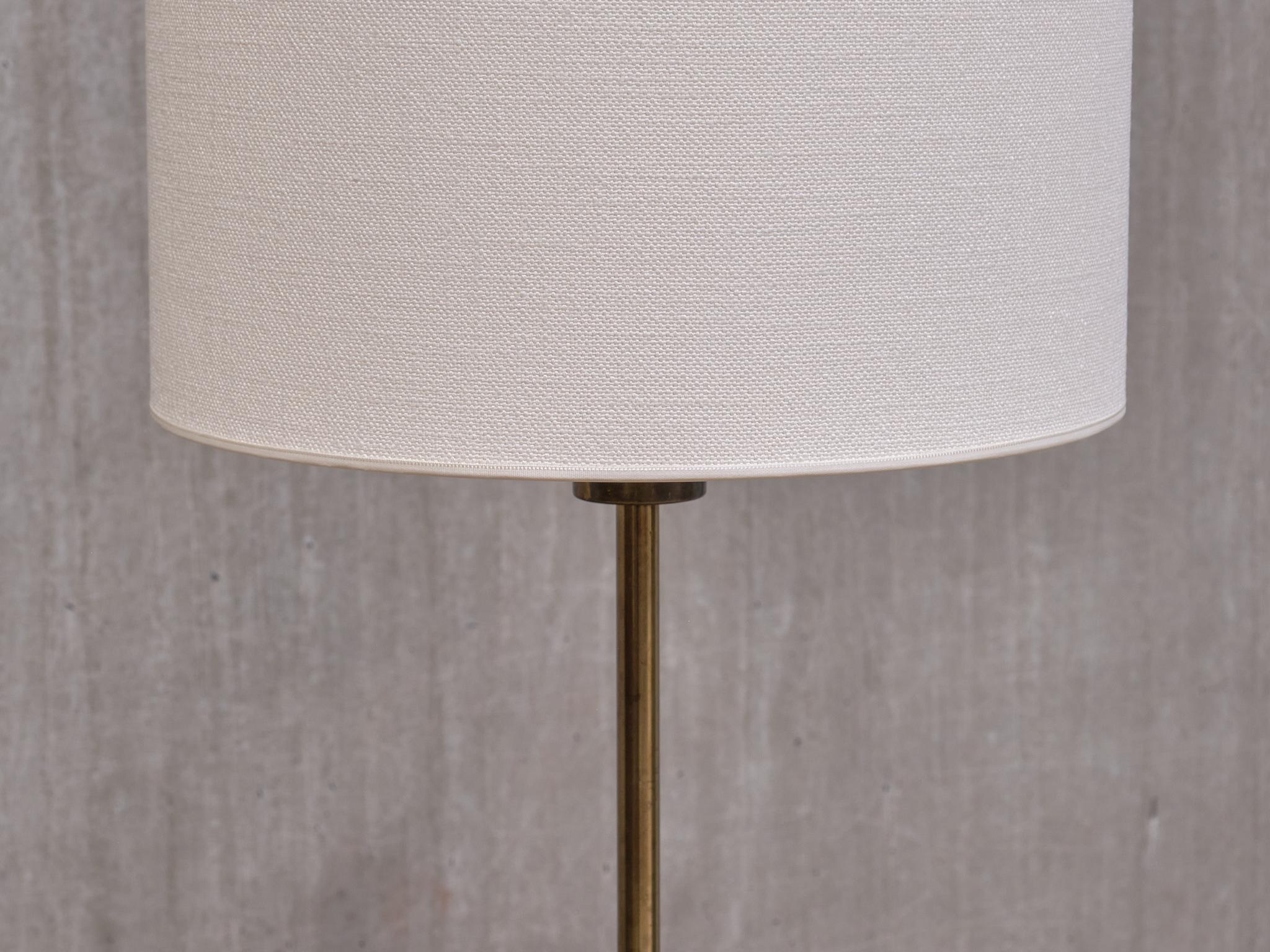Henrik Blomqvist Brass Floor Lamp, Stilarmatur Tranås, Sweden, 1960s In Good Condition In The Hague, NL