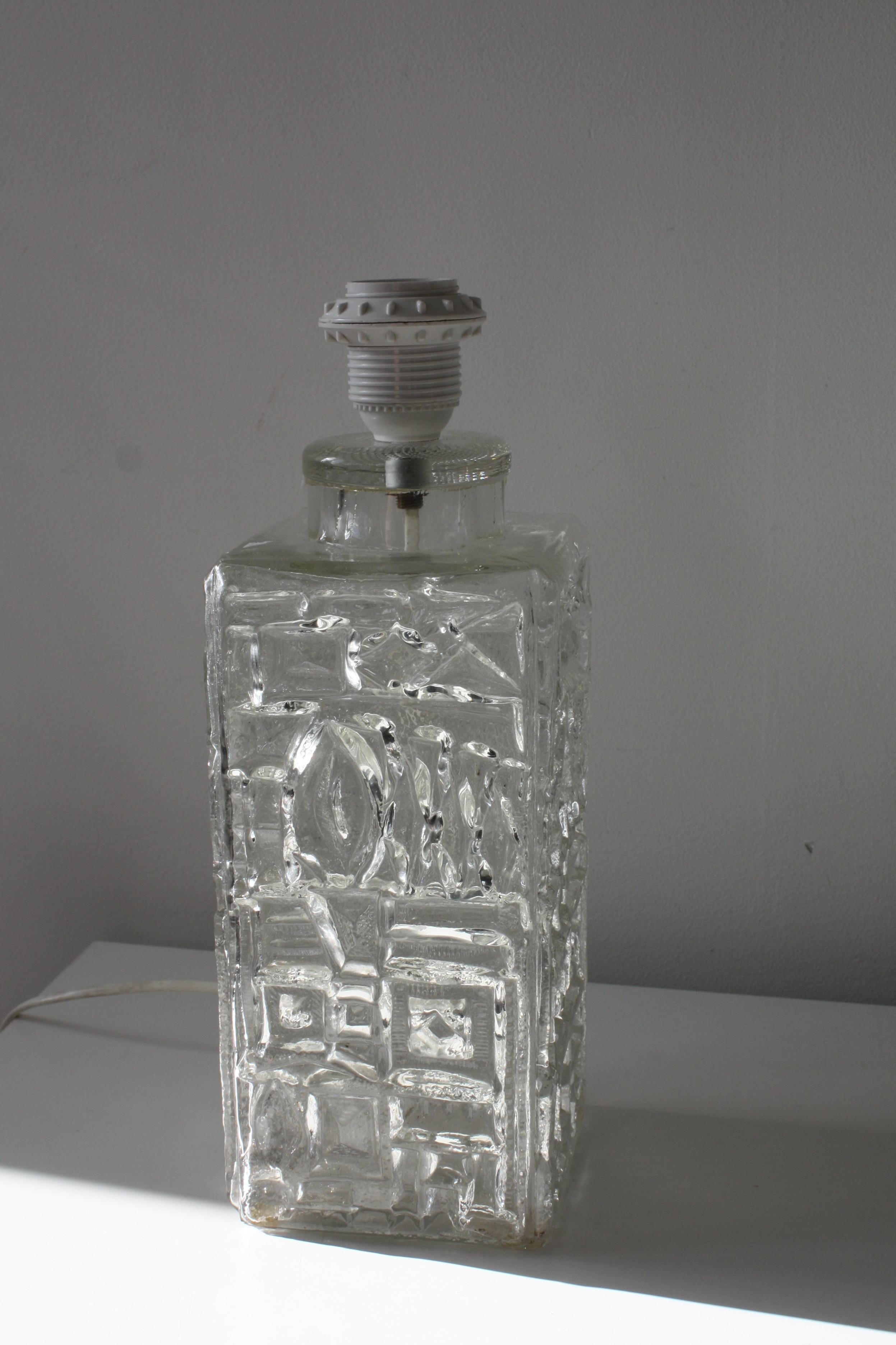 Henrik Blomqvist para AB Stilarmatur Tranås - Lámpara de sobremesa vintage de cristal de los años 60/70 en venta 2