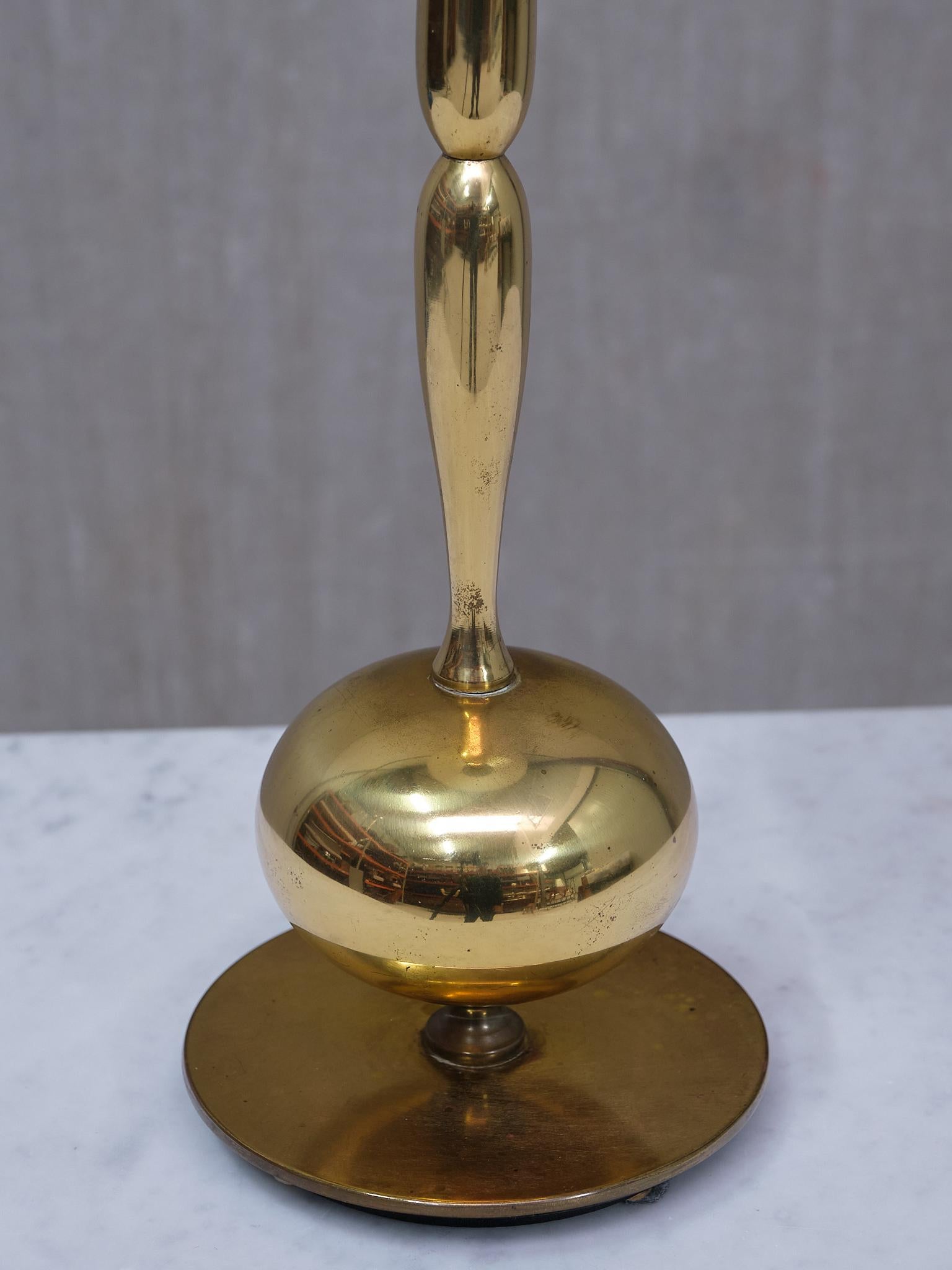 Lampada da tavolo alta in ottone di Henrik Blomqvist, Stilarmatur Tranås, Svezia, anni '60 in vendita 2