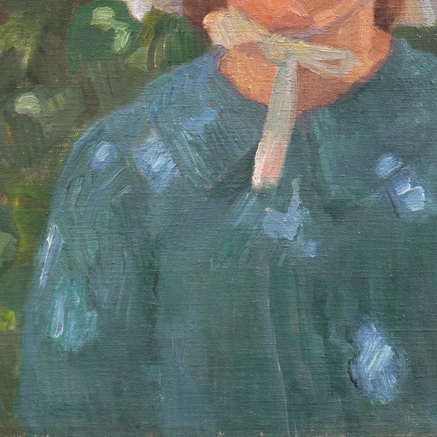 portrait of an elderly woman in a white bonnet