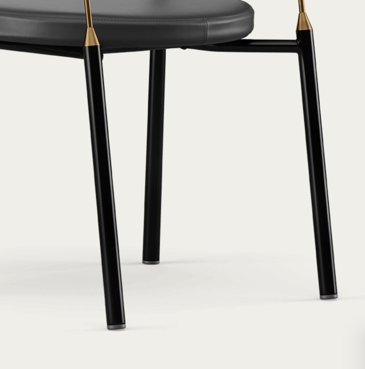 Danish Henrik Tengler Chairman Wood Types: Oak, Upholstery: Black For One Collection For Sale
