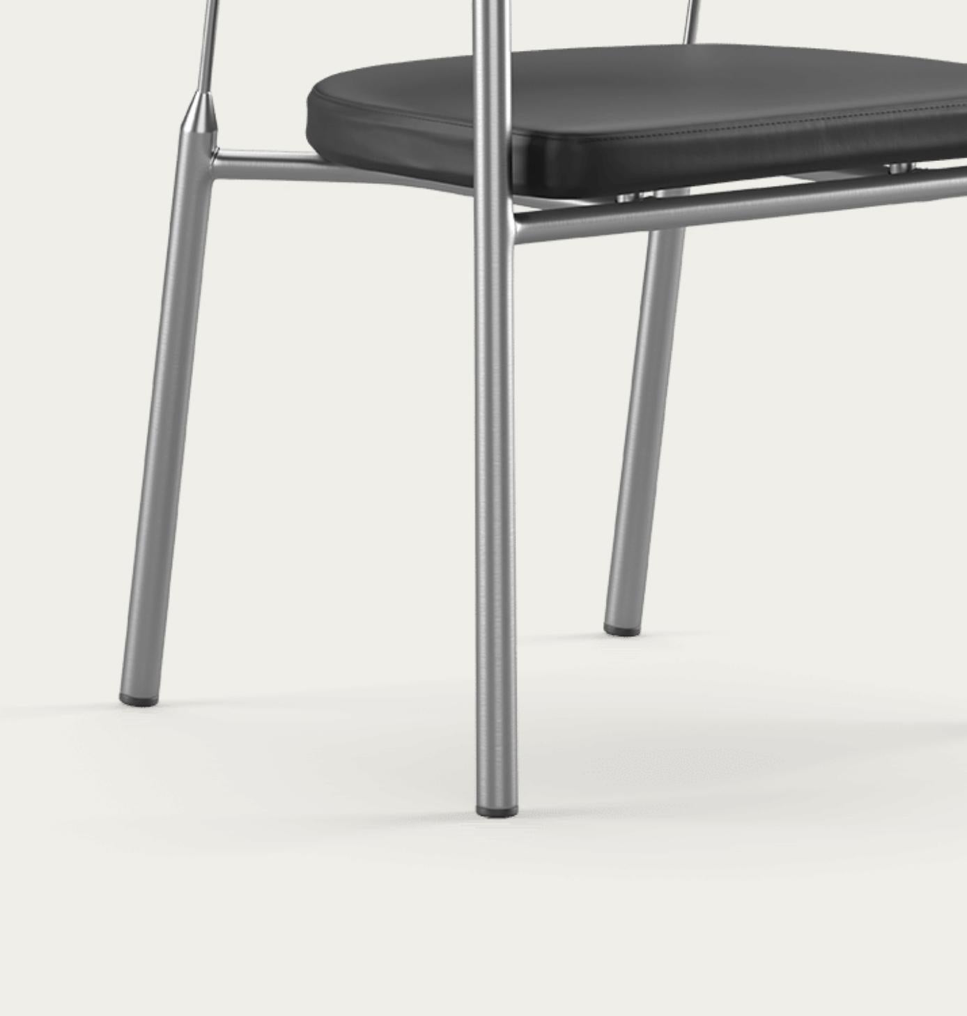 Henrik Tengler Chairman Wood Types: Oak, Upholstery: Black For One Collection For Sale 1