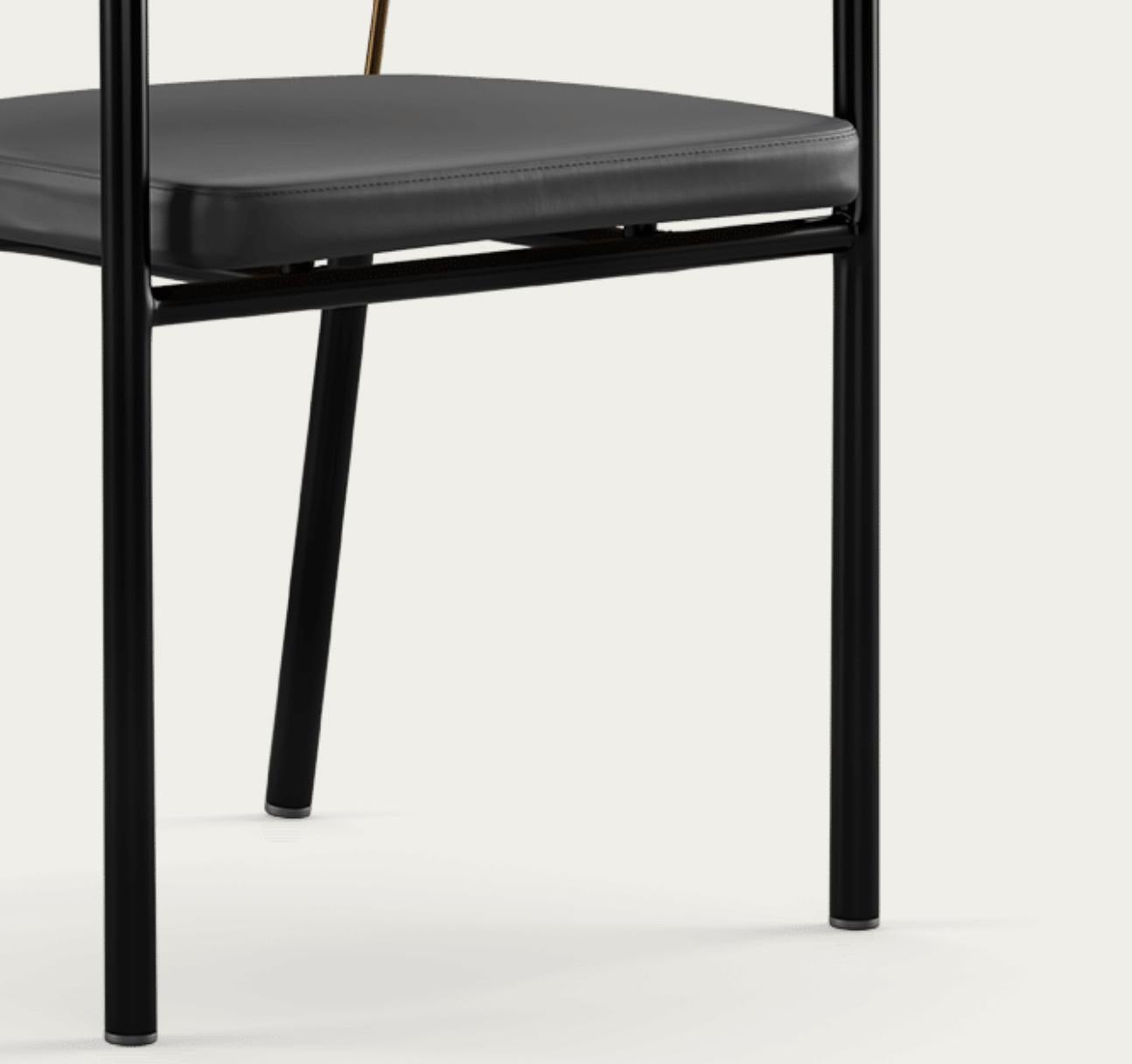 Henrik Tengler Chairman Wood Types: Oak, Upholstery: Black For One Collection For Sale 2