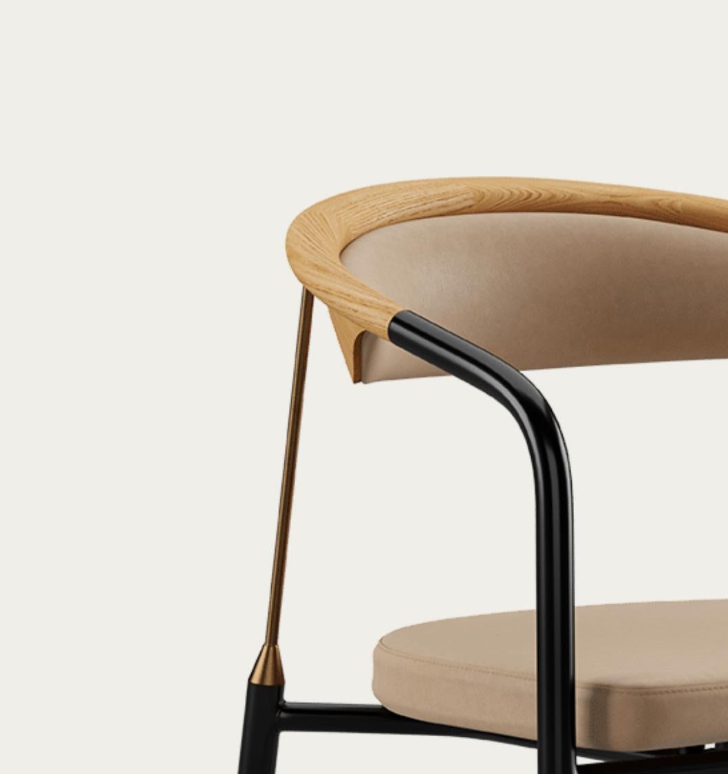 Henrik Tengler Chairman Wood Types: Oak Upholstery: Lime For One Collection For Sale 4