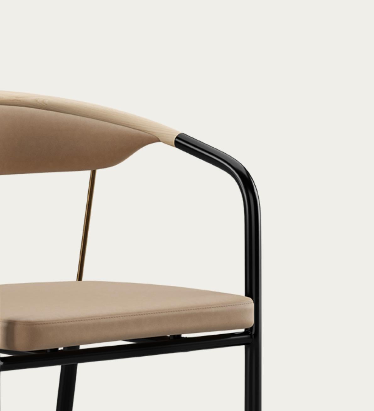 Henrik Tengler Chairman Wood Types: Oak Upholstery: Lime For One Collection For Sale 4