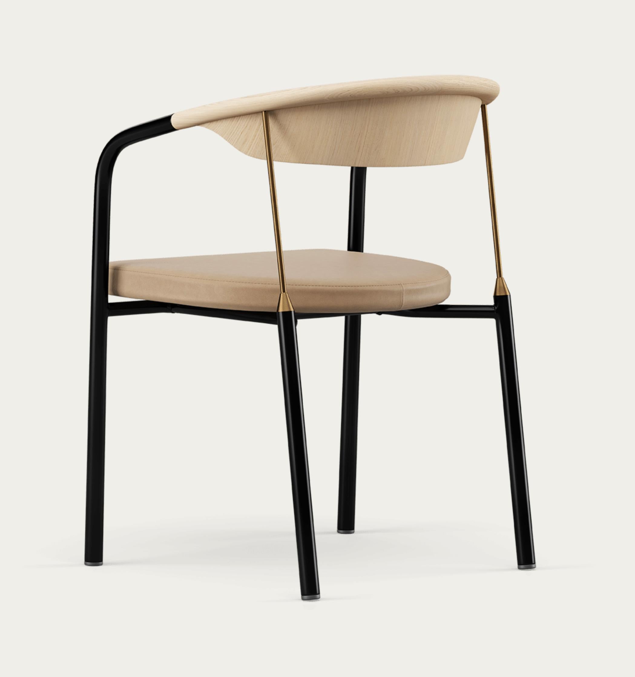 Mid-Century Modern Henrik Tengler Chairman Wood Types: Oak Upholstery: Lime For One Collection For Sale