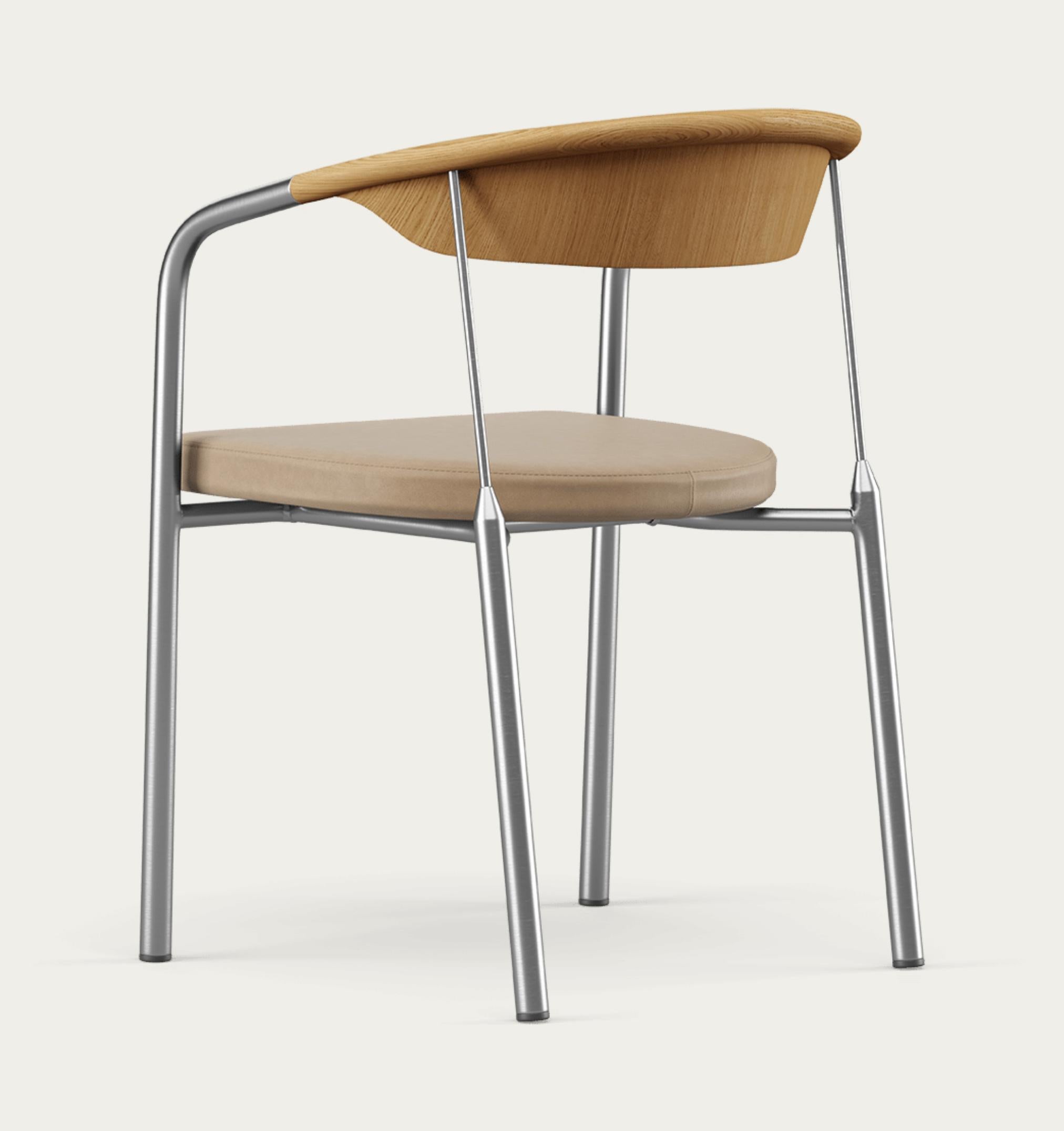 Danois Chaise de maître Henrik Tengler Types de bois : chêne, rembourrage : citronnier pour une collection unique en vente