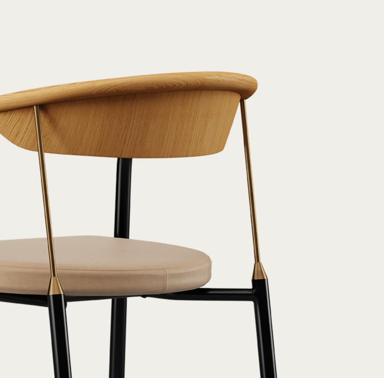 Contemporary Henrik Tengler Chairman Wood Types: Oak Upholstery: Lime For One Collection For Sale