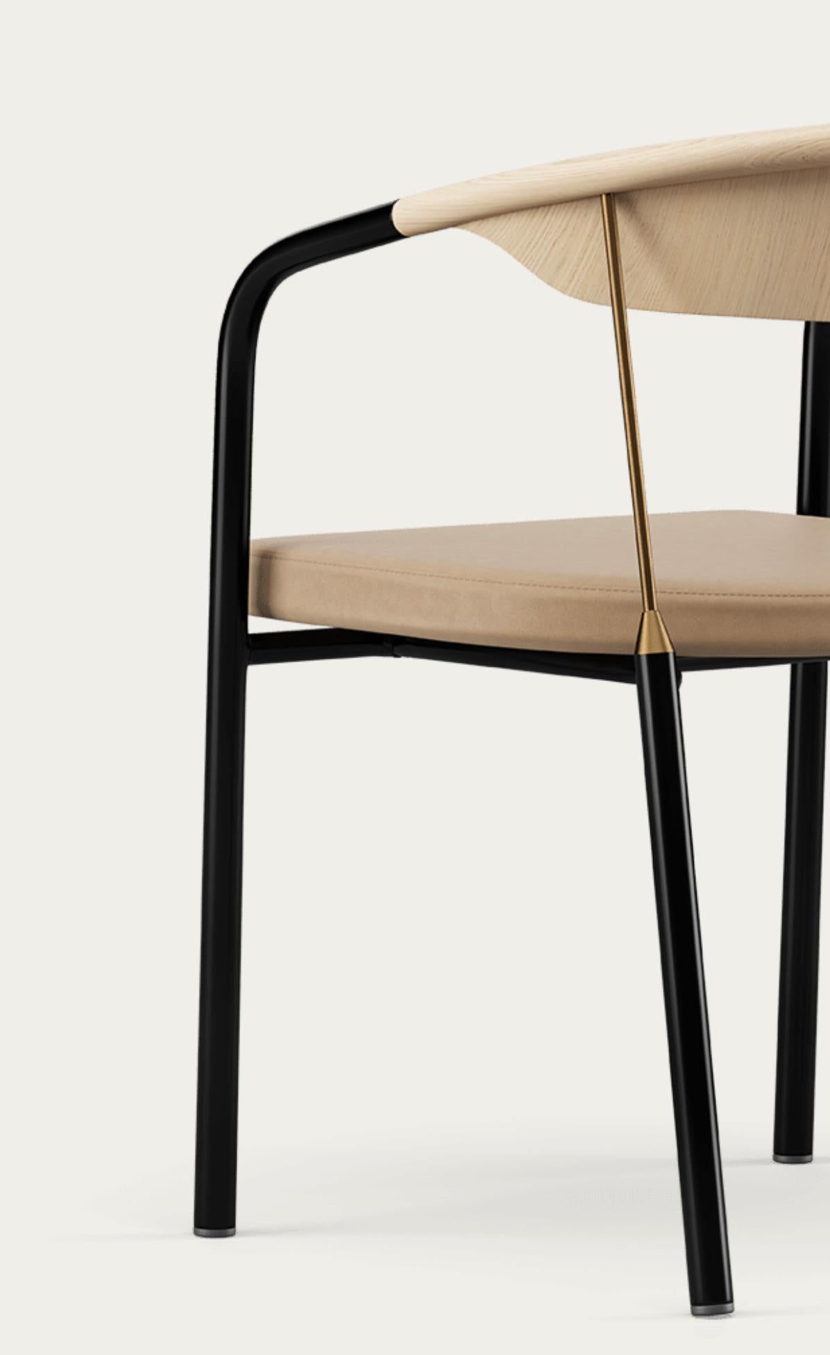 Contemporary Henrik Tengler Chairman Wood Types: Oak Upholstery: Lime For One Collection For Sale