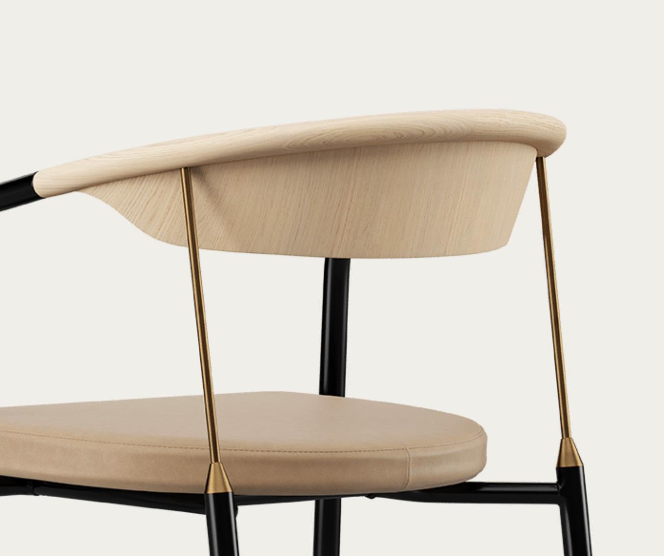 Henrik Tengler Chairman Wood Types: Oak Upholstery: Lime For One Collection For Sale 1
