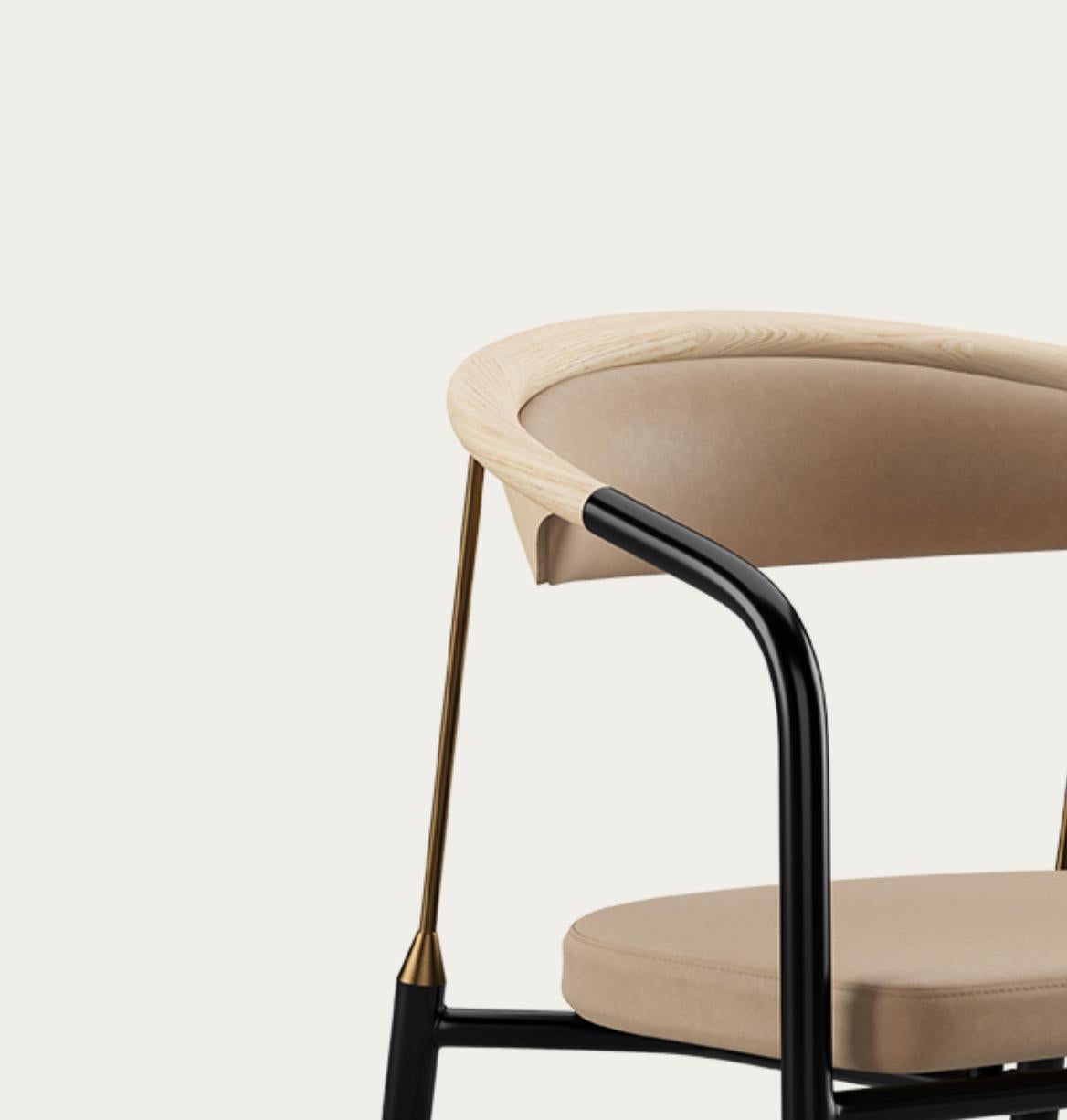 Henrik Tengler Chairman Wood Types: Oak Upholstery: Lime For One Collection For Sale 2