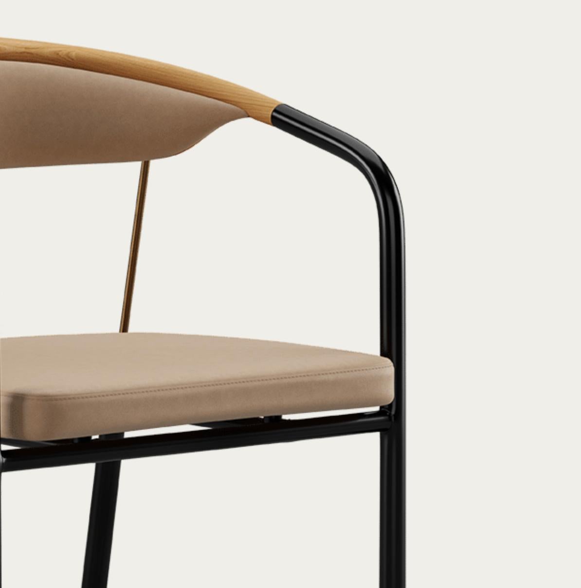 Henrik Tengler Chairman Wood Types: Oak Upholstery: Lime For One Collection For Sale 3