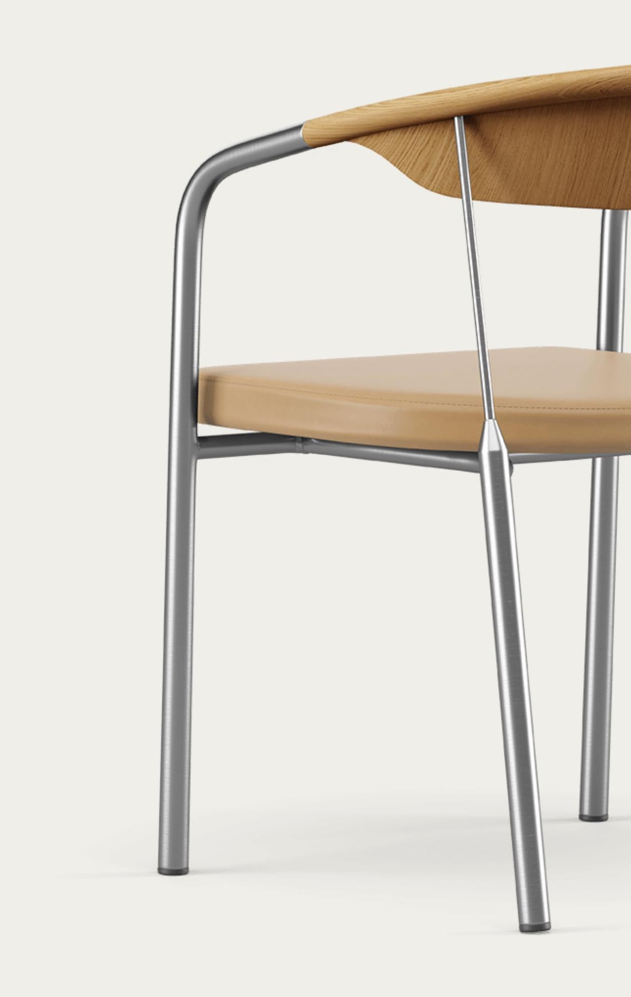 Henrik Tengler Chairman Wood Types: Oak, Upholstery: Sand For One Collection For Sale 4
