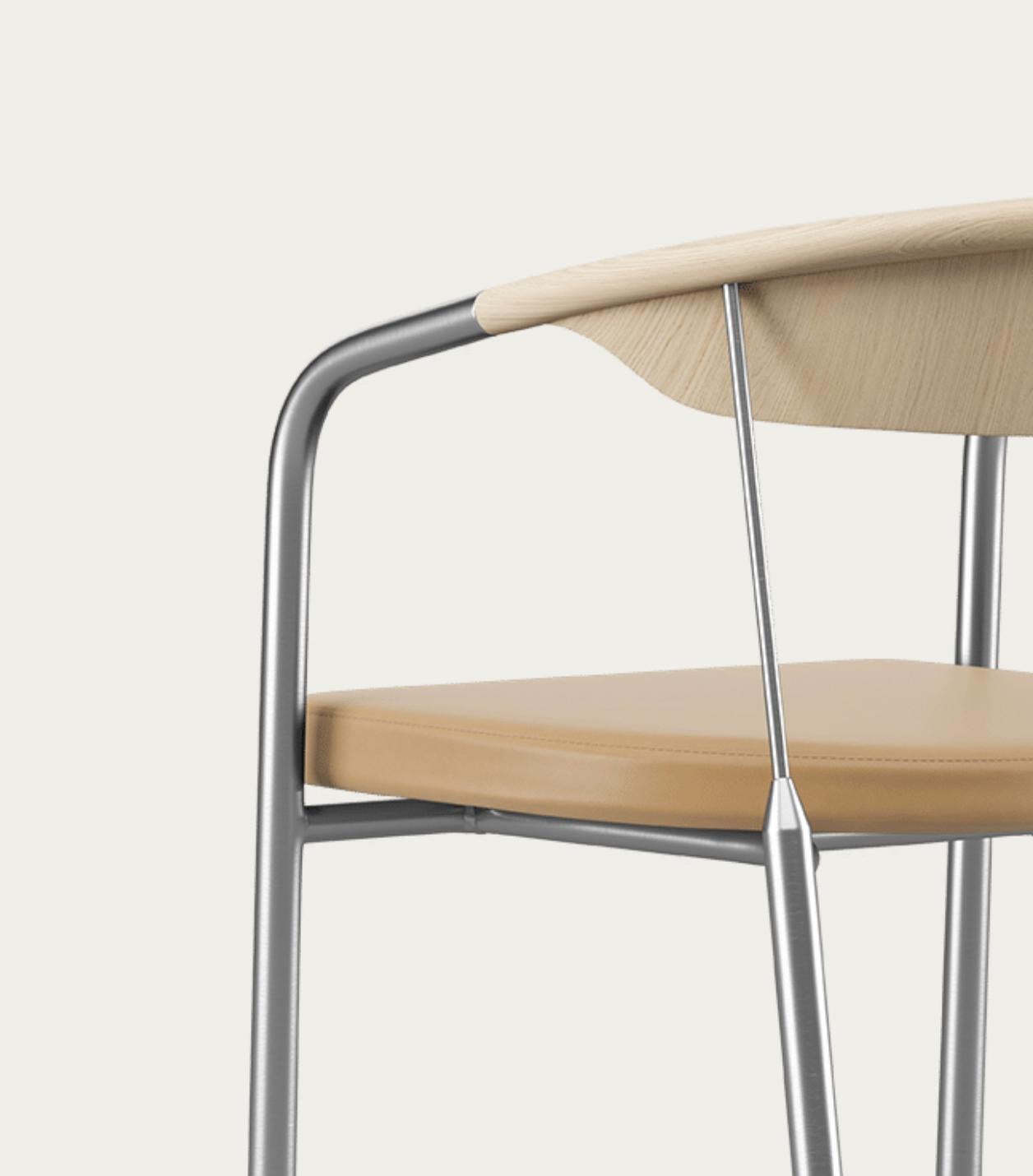 Henrik Tengler Chairman Wood Types: Oak, Upholstery: Sand For One Collection For Sale 4