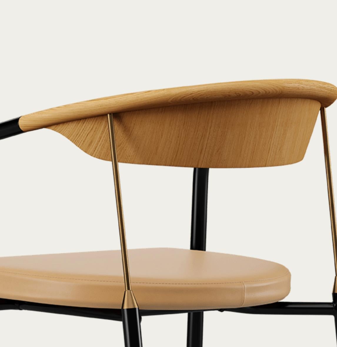 Henrik Tengler Chairman Wood Types: Oak, Upholstery: Sand For One Collection For Sale 5