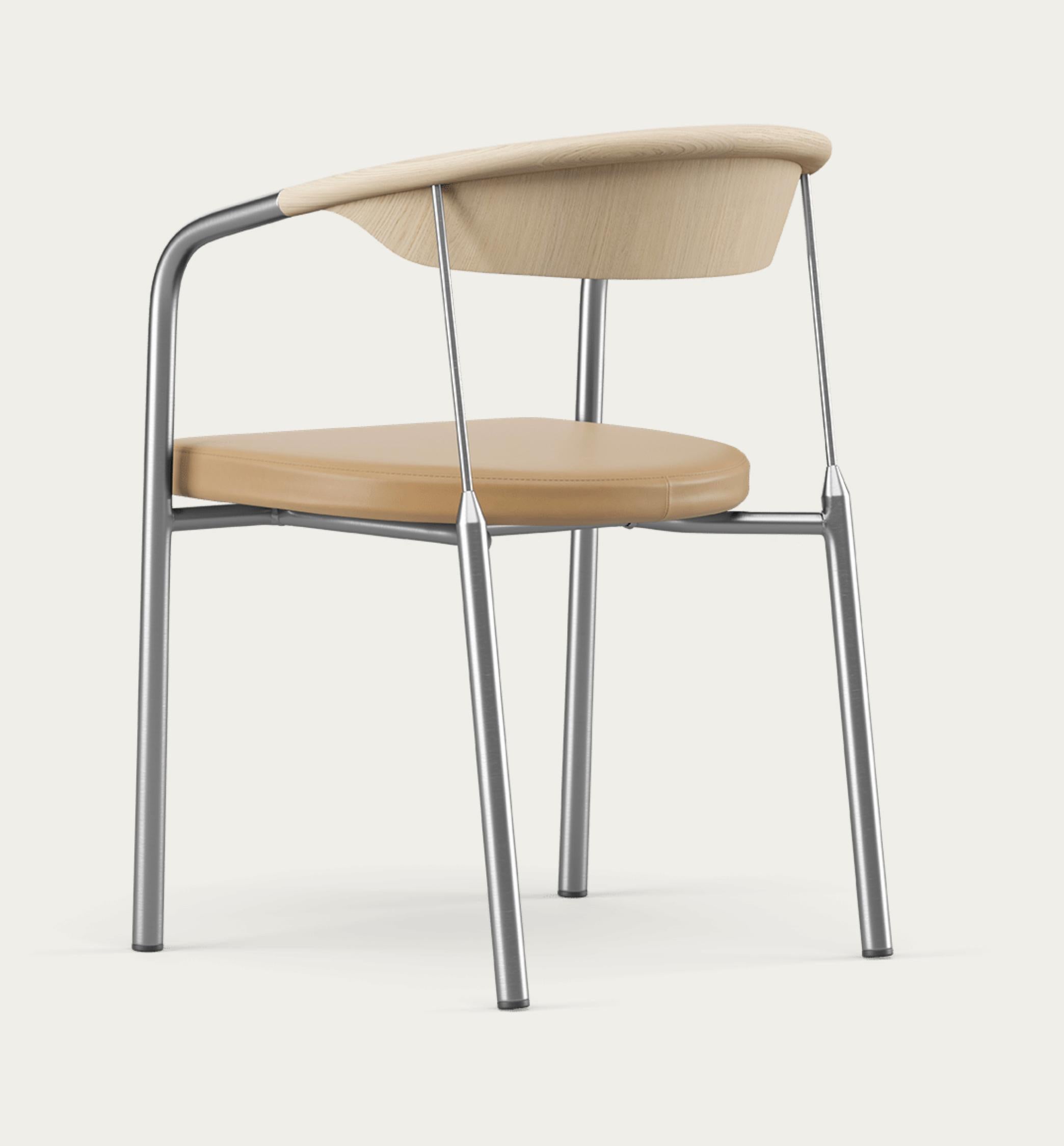 Mid-Century Modern Henrik Tengler Chairman Wood Types: Oak, Upholstery: Sand For One Collection For Sale