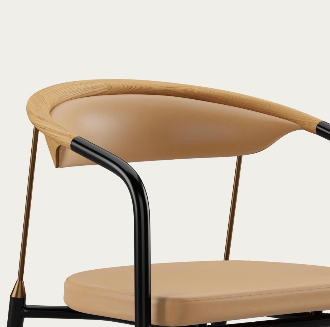 Contemporary Henrik Tengler Chairman Wood Types: Oak, Upholstery: Sand For One Collection For Sale