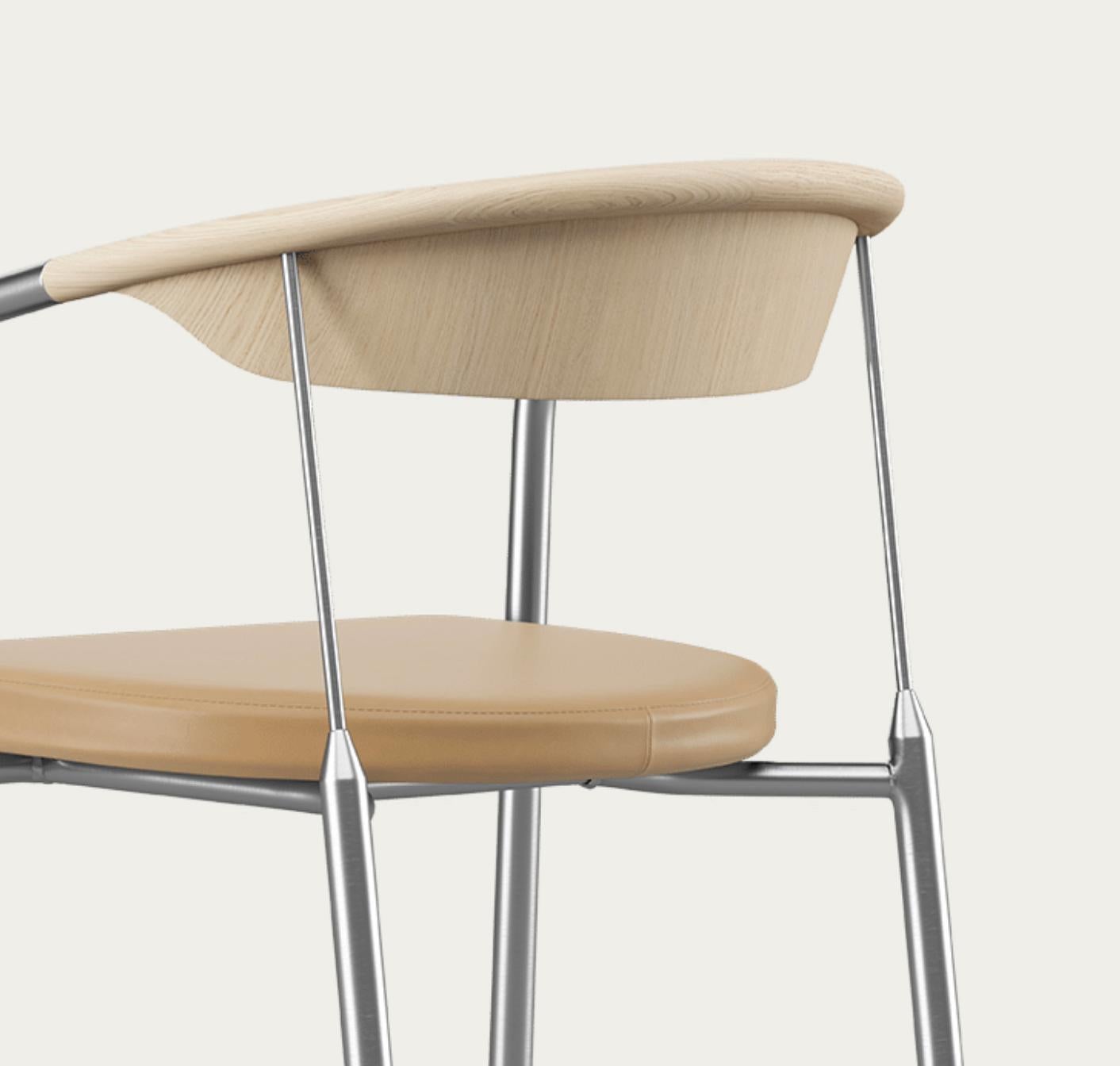 Henrik Tengler Chairman Wood Types: Oak, Upholstery: Sand For One Collection For Sale 3