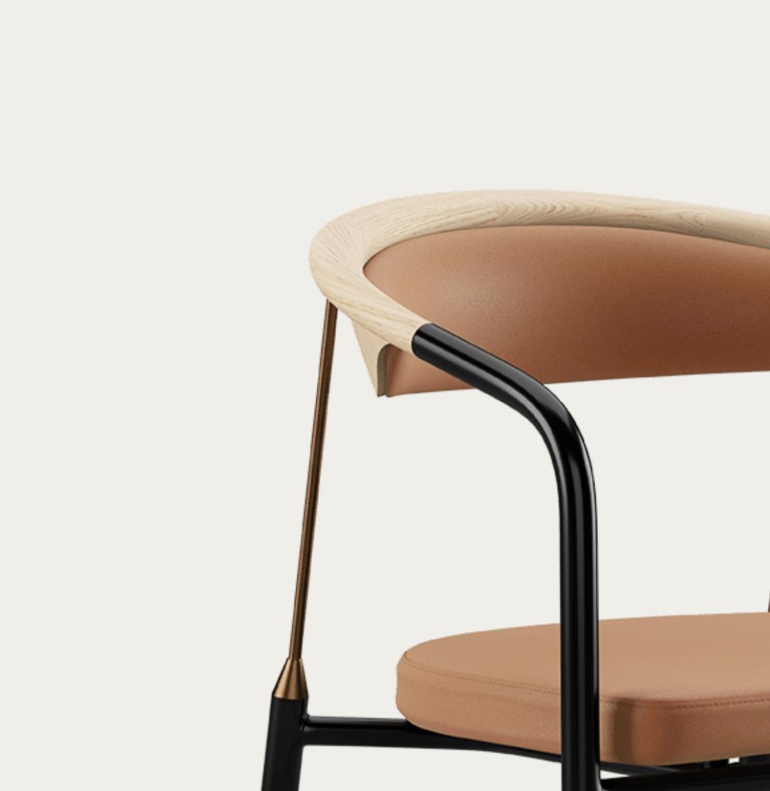 Henrik Tengler Chairman Wood Types: Oak Upholstery: Silt For One Collection For Sale 4