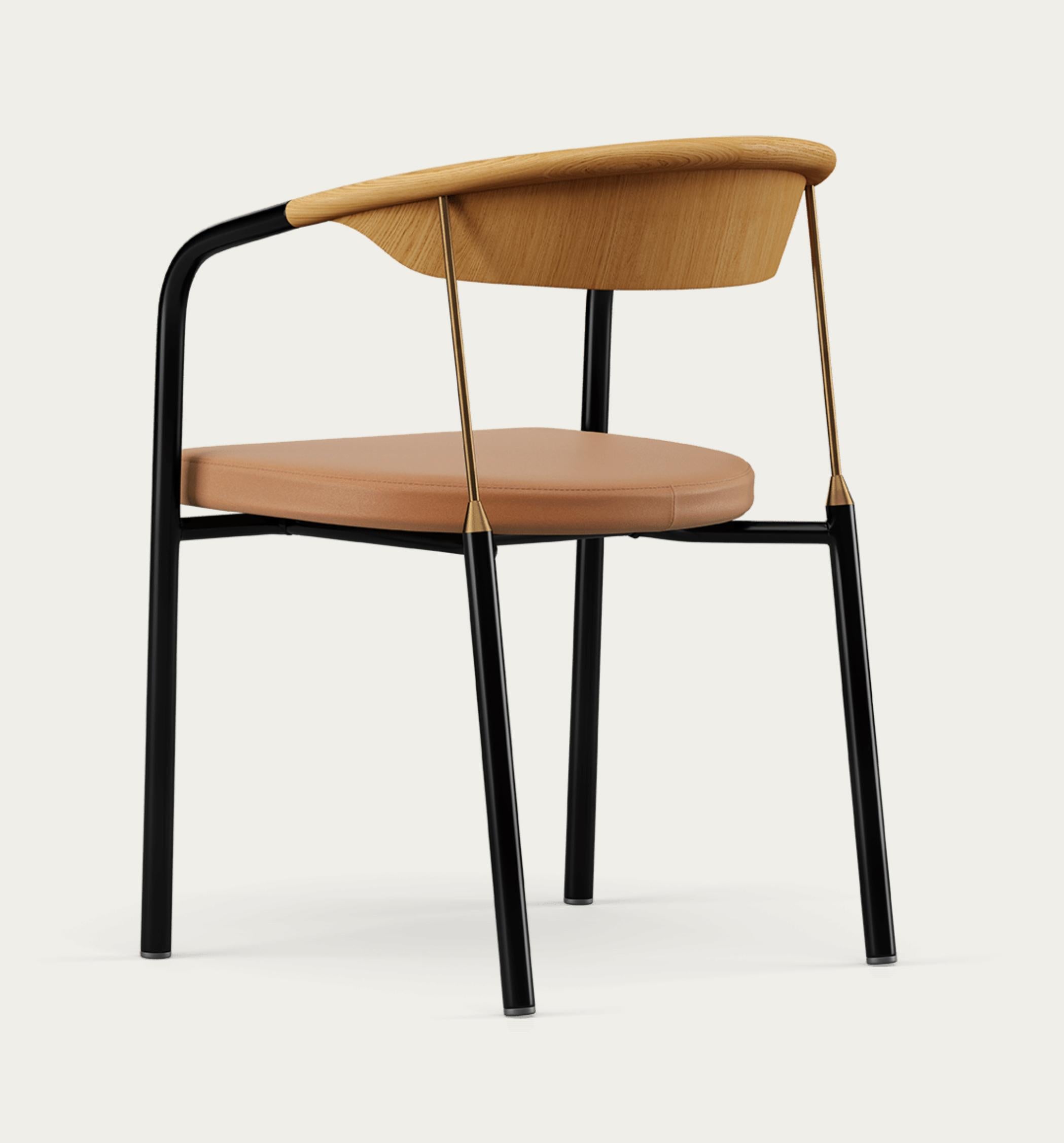 Henrik Tengler Chairman Wood Types: Oak Dark Oil, Upholstery: Silt For One Collection.

The Chairman was designed by Henrik Tengler for Onecollection in 1990. Its sleek design is crafted using elegant and appealing materials, such as the brass