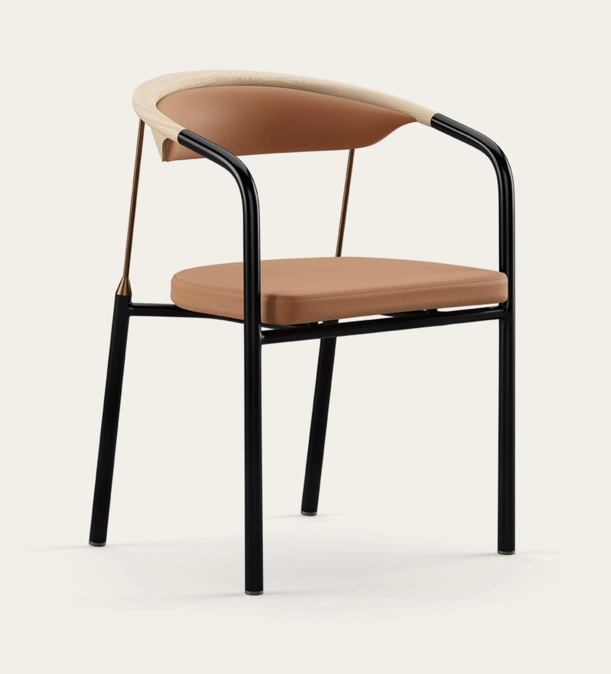 Henrik Tengler Chairman Wood Types: Oak Clear Oil, Upholstery: Silt For One Collection.

The Chairman was designed by Henrik Tengler for Onecollection in 1990. Its sleek design is crafted using elegant and appealing materials, such as the brass