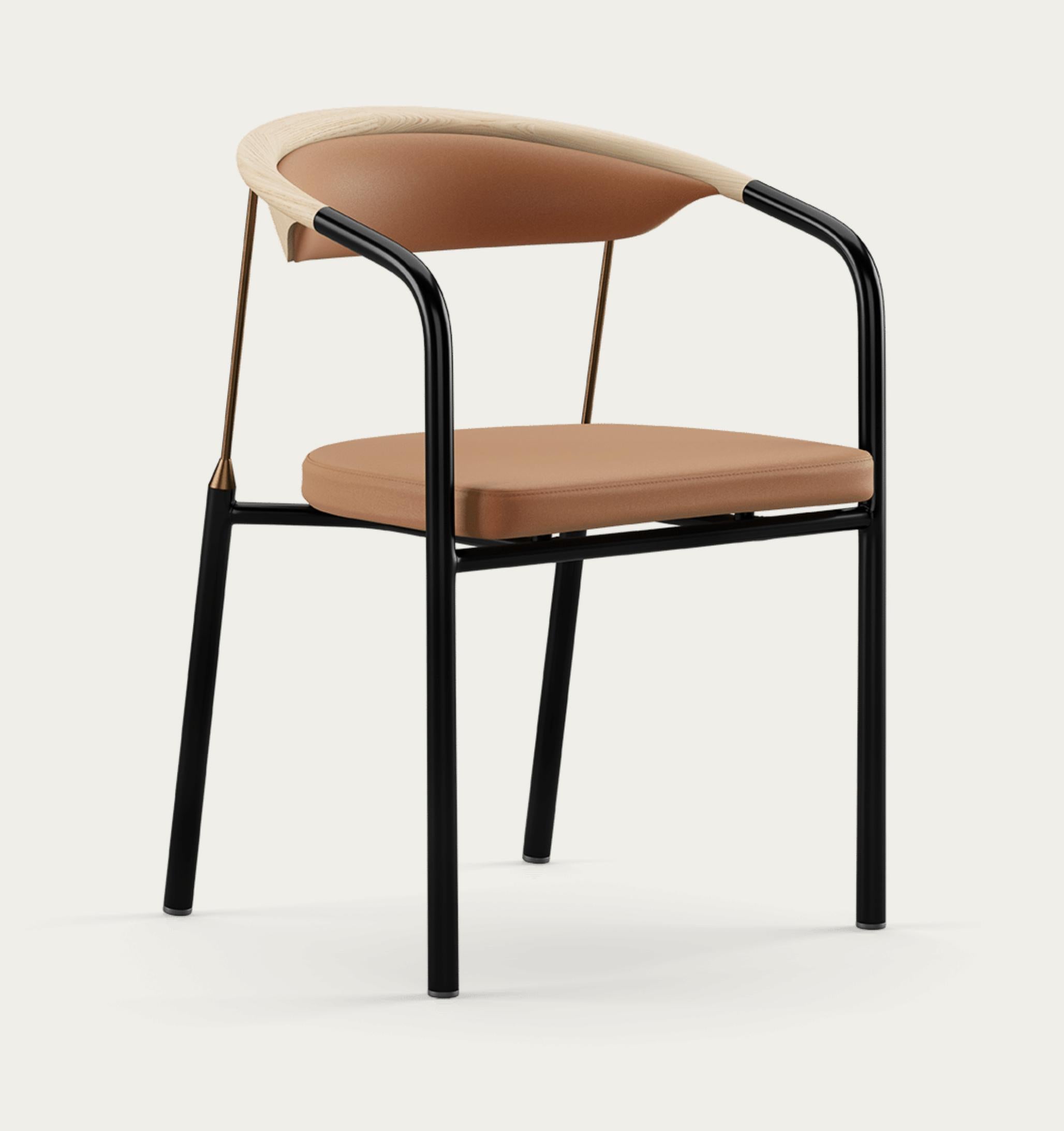 Henrik Tengler Chairman Wood Types: Oak Upholstery: Silt For One Collection In New Condition For Sale In Barcelona, Barcelona