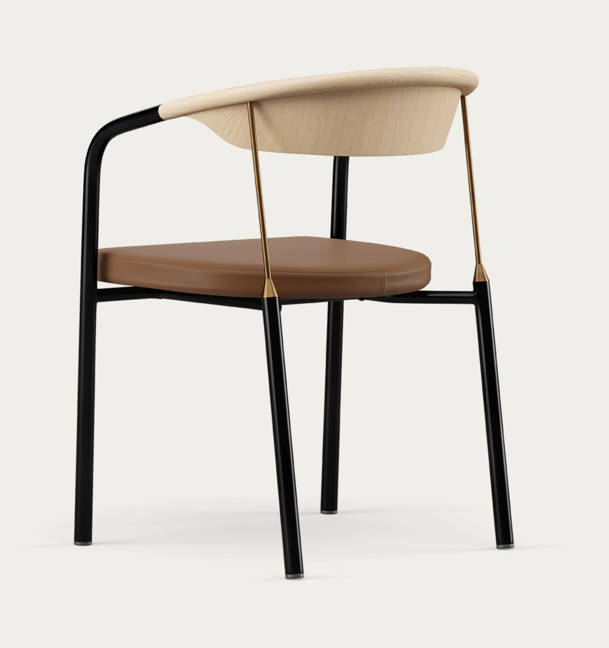 Mid-Century Modern Henrik Tengler Chairman Wood Types: Oak Upholstery: Umber For One Collection For Sale