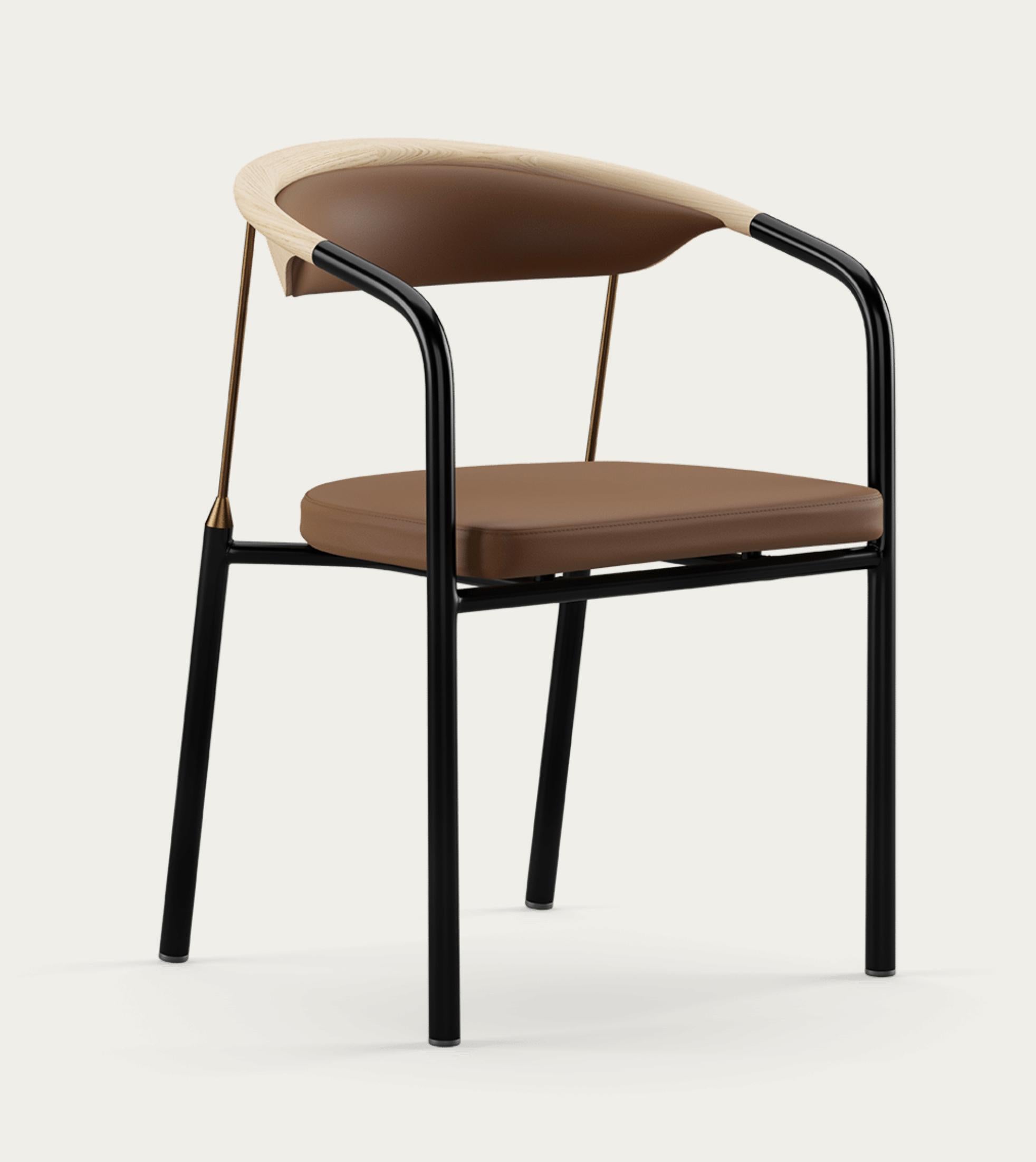 Danish Henrik Tengler Chairman Wood Types: Oak Upholstery: Umber For One Collection For Sale