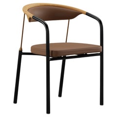 Chaise de maître Henrik Tengler Types de bois : Chêne rembourré : caoutchouc pour une collection unique