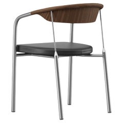 Henrik Tengler Chairman Wood Types: Walnut Upholstery: Black For One Collection