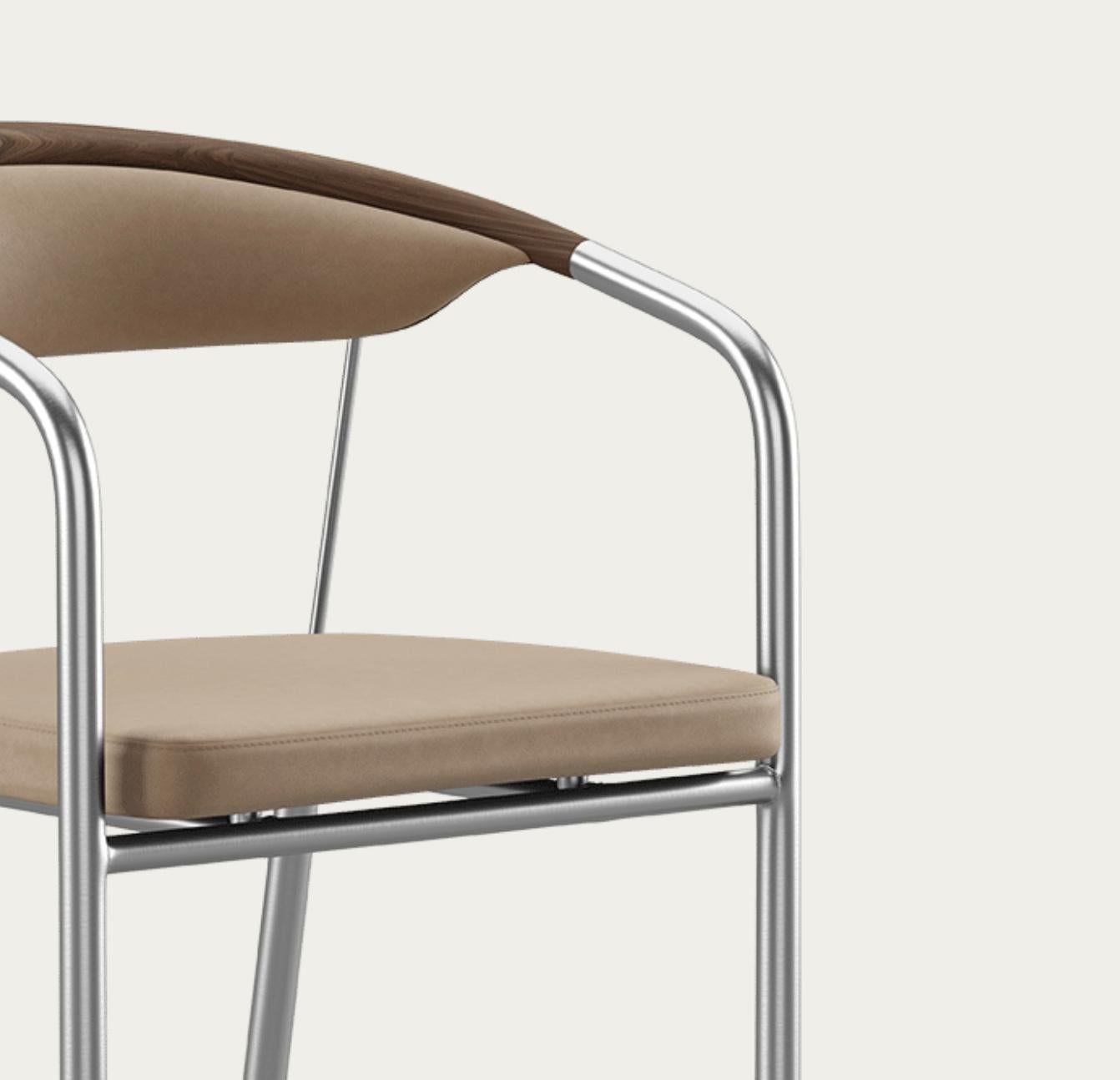 Sedia Henrik Tengler Tipi di legno: Noce Rivestimento: Lime For One Collection'S in vendita 4