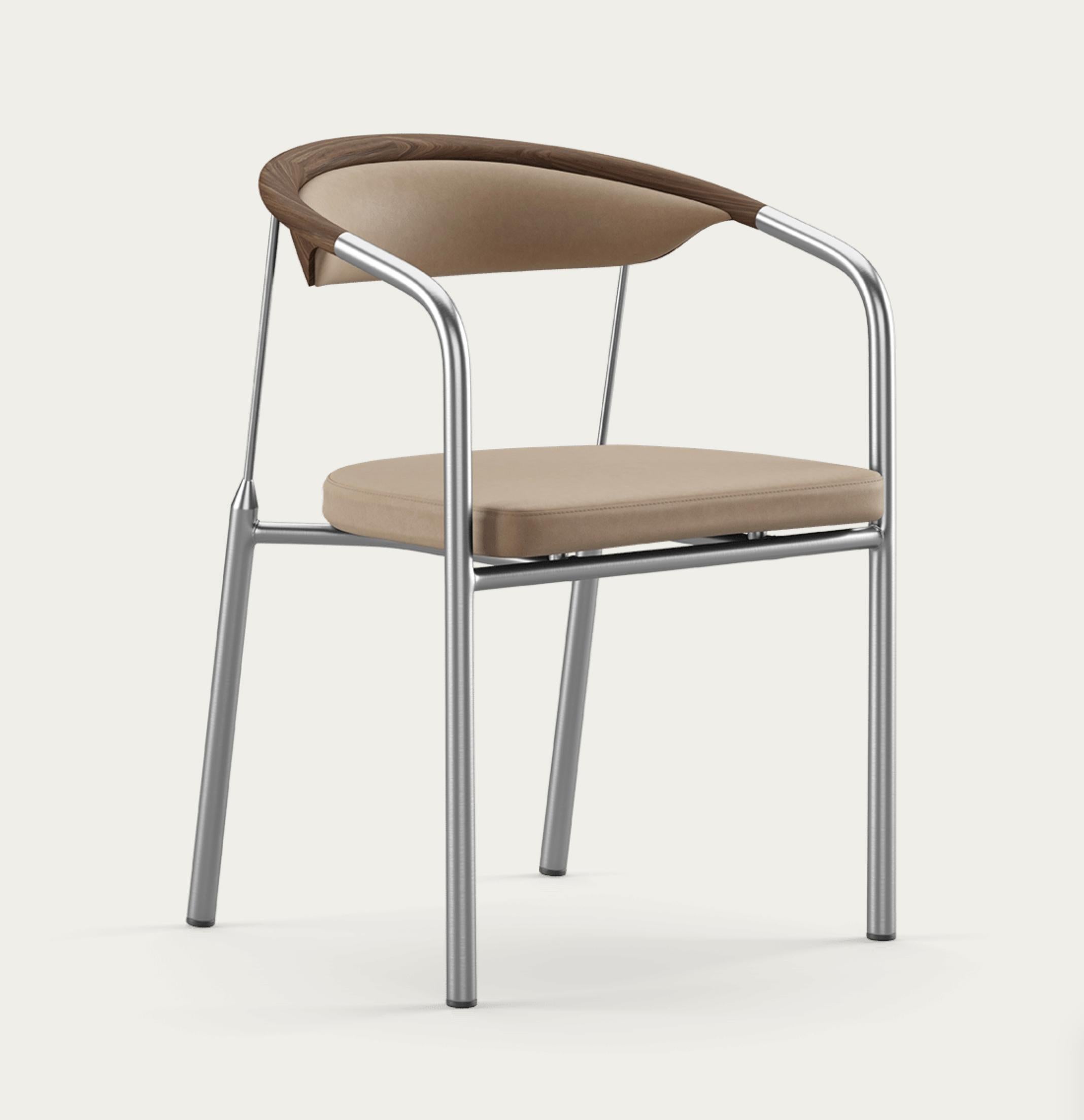Danese Sedia Henrik Tengler Tipi di legno: Noce Rivestimento: Lime For One Collection'S in vendita