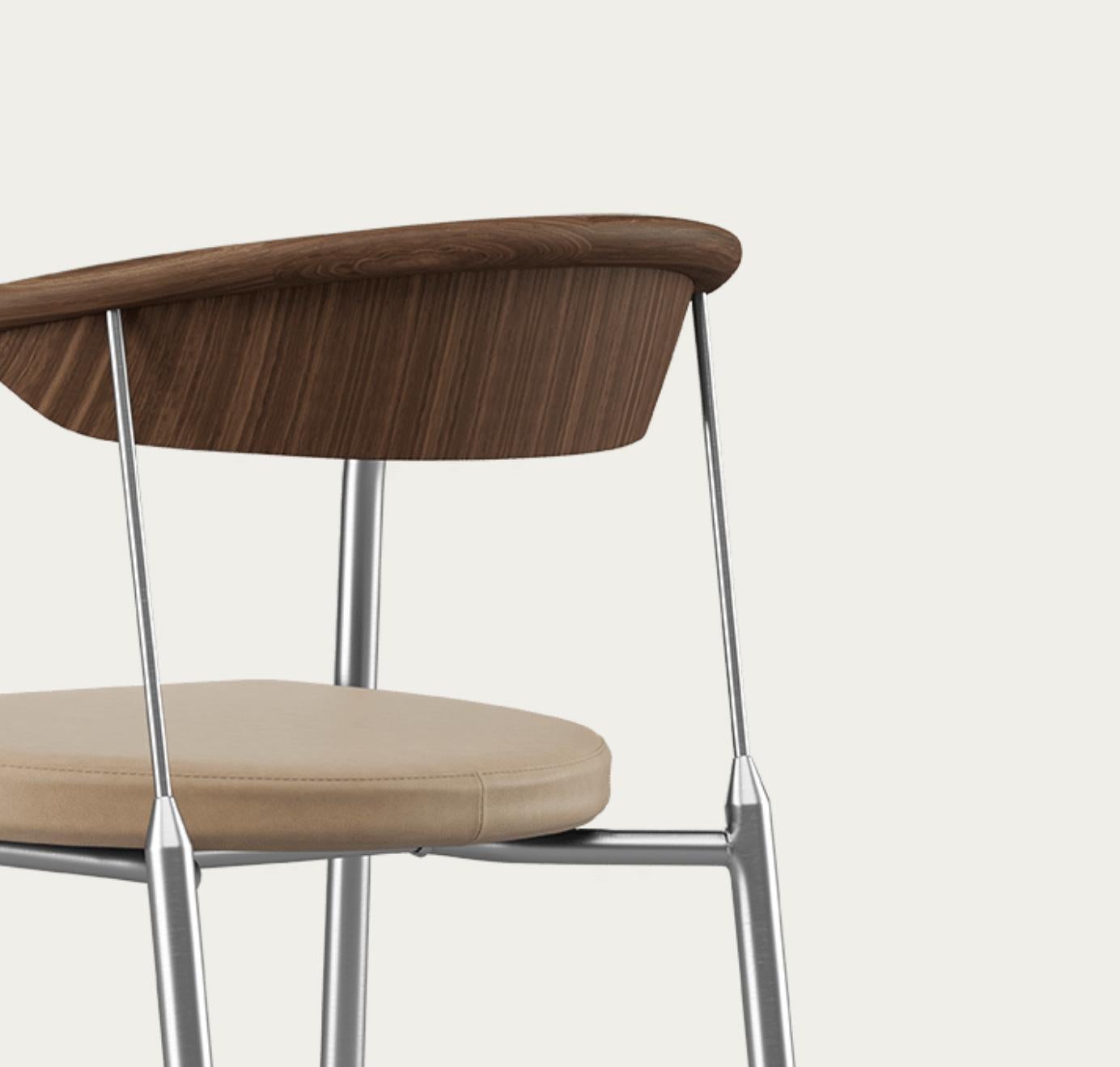 Sedia Henrik Tengler Tipi di legno: Noce Rivestimento: Lime For One Collection'S In condizioni Nuovo in vendita a Barcelona, Barcelona