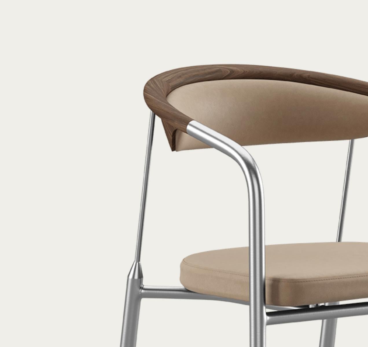 Sedia Henrik Tengler Tipi di legno: Noce Rivestimento: Lime For One Collection'S in vendita 2
